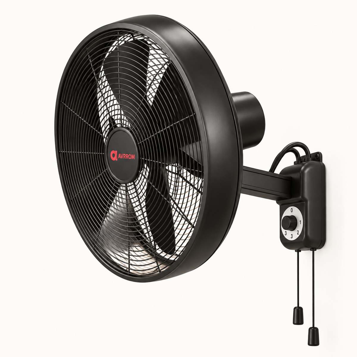 Avrrom Orna Black Wall Fan – A Steel Designer Wall Fan