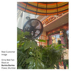 Avrrom Orna Black Wall Fan – A Steel Designer Wall Fan
