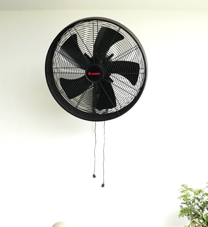 Avrrom Orna Black Wall Fan – A Steel Designer Wall Fan