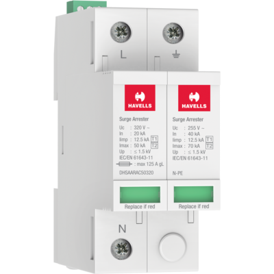 Havells Type 1+2 AC Surge Protection Devices SP+N