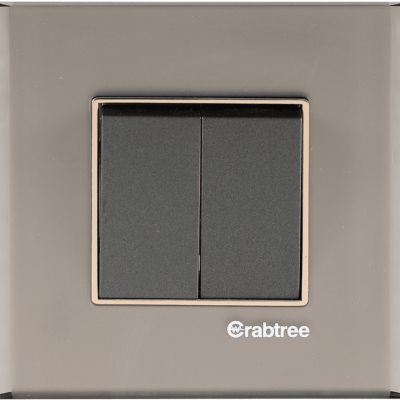 Havells Signia Grande 2 M Frosted Slate Glass Outer Plate