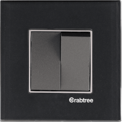 Havells Signia Grande 2 M Raven Black Glass Outer Plate