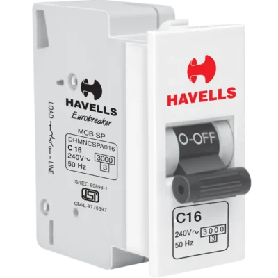 Havells Coral 16 A SP C Mini MCB white