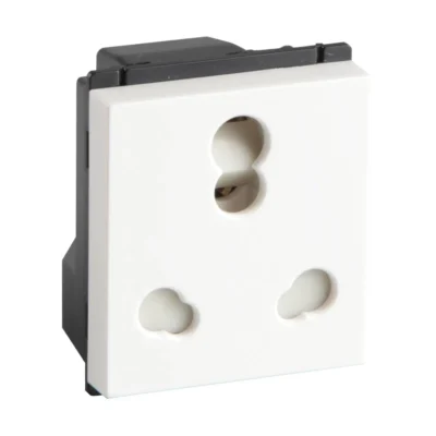 Havells Murano 6 A 3 Pin Shuttered Socket with ISI marking White