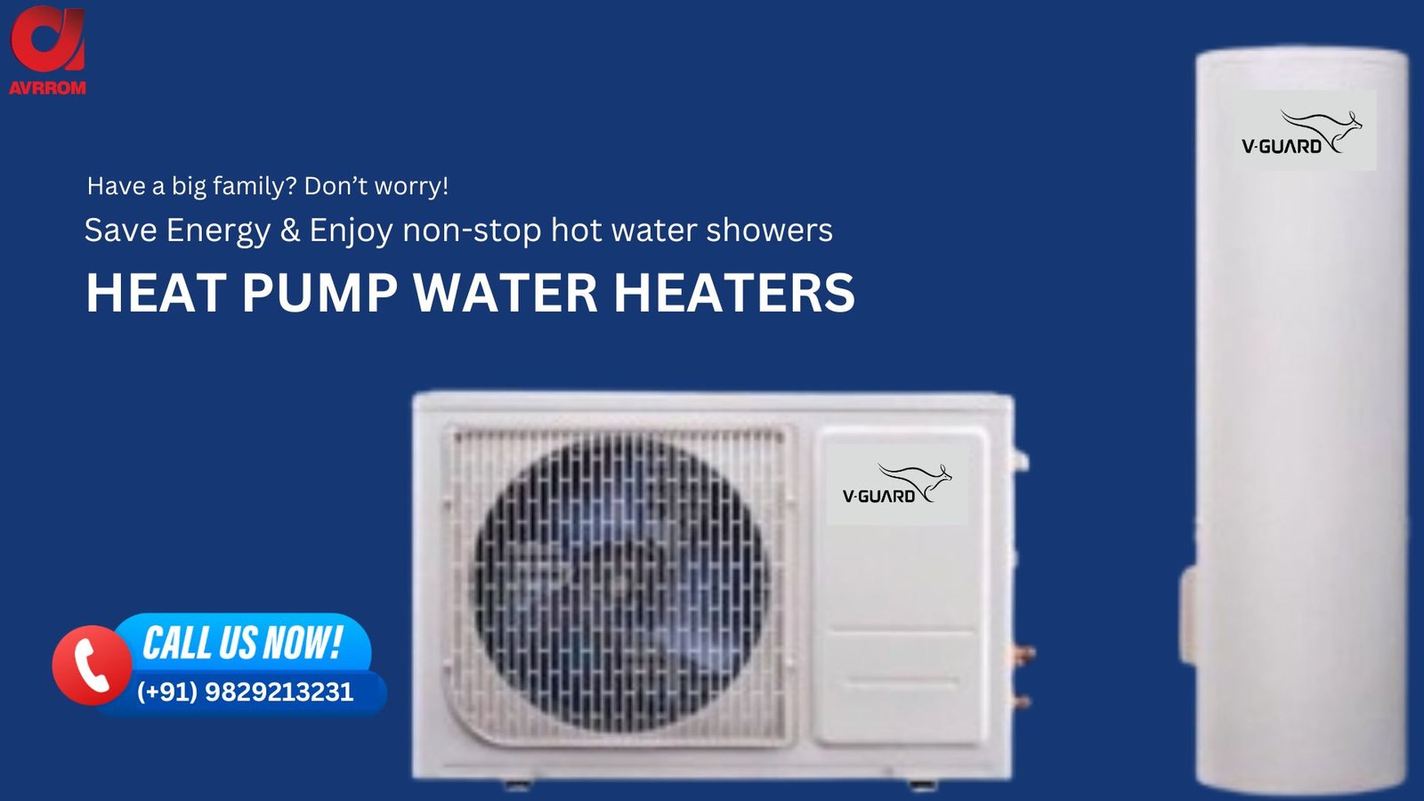 V-Guard Heat Pump Water Heaters: Energy-Efficient Hot Water Solutions for Every Home